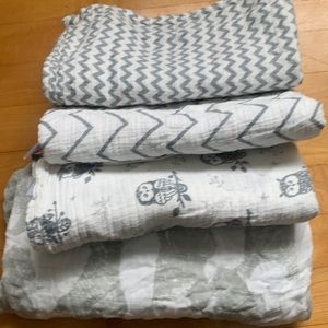 Baby Receiving Blanket/swaddle organic bundle